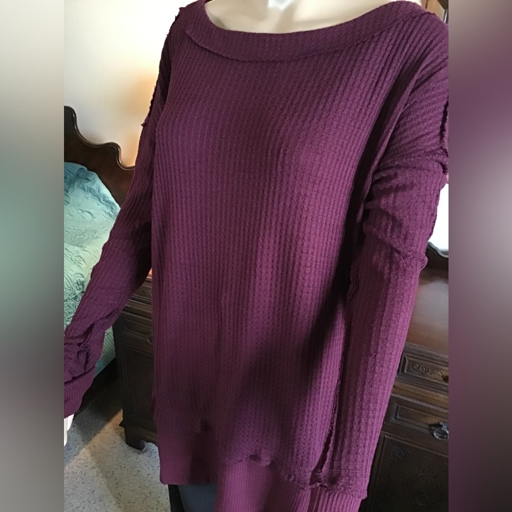 Free People Maroon sweater